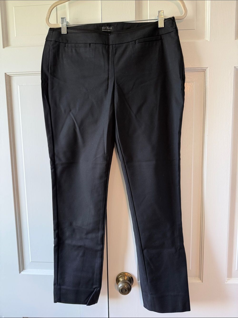 White House Black Market Black Tailored Women's Dress Pants Perfect Form Slim 8R